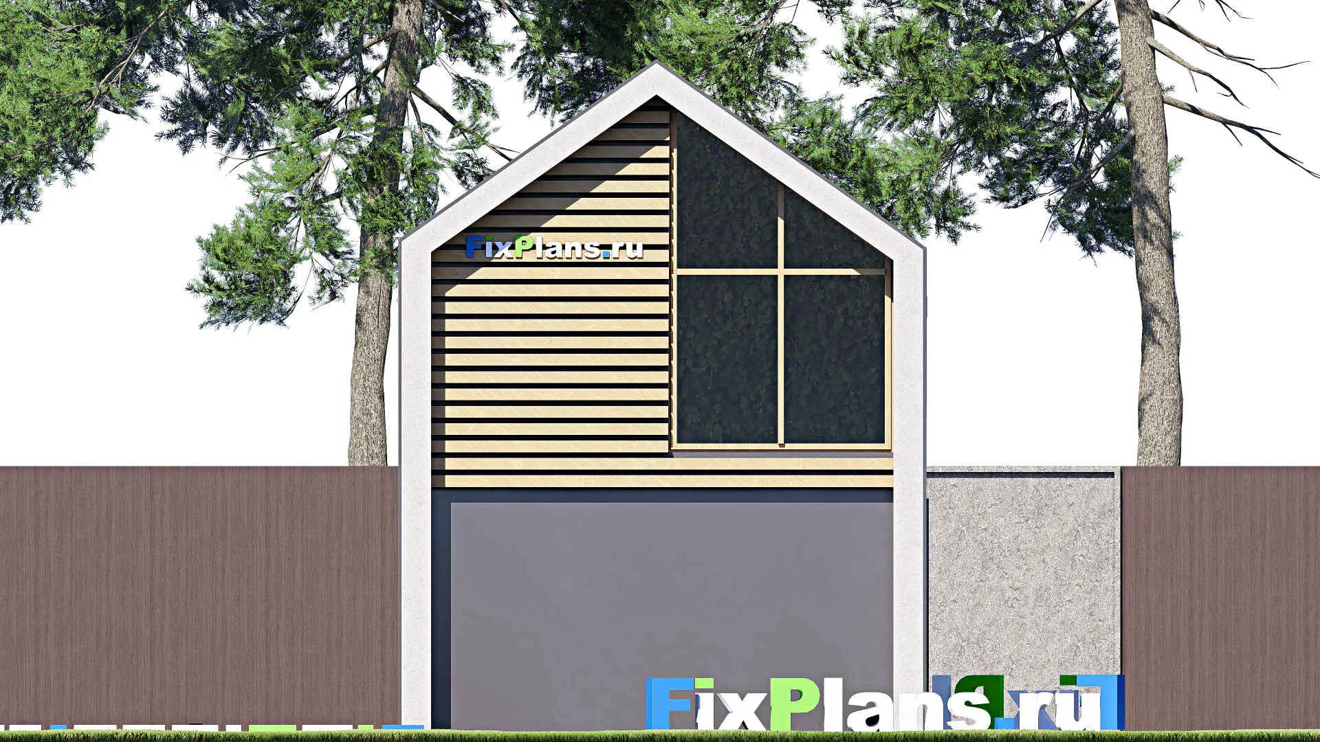 F-21158 - Проект гаража 5 на 8, площадью 40 м² на 1 машиноместо