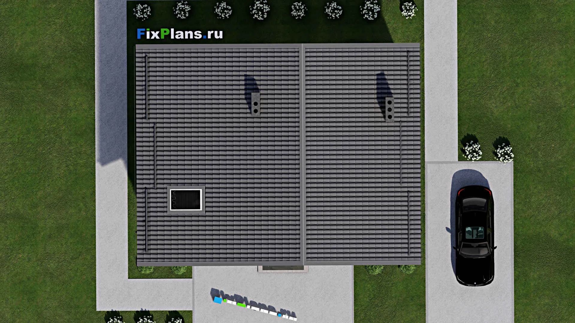 F-5363 - Планы дома с мансардой 9 на 12, площадью 130 м² с 2 спальнями