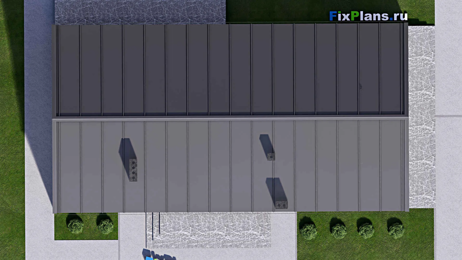 F-16550 - Планы дома с мансардой 13 на 19, площадью 250 м² с 3 спальнями