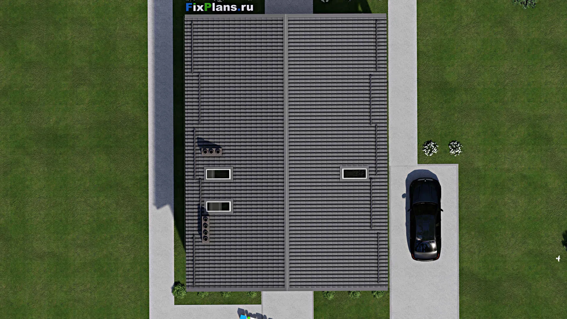 F-4400 - Проект двухэтажного дома 10 на 11, площадью 280 м² с террасой, балконом и 3 спальнями