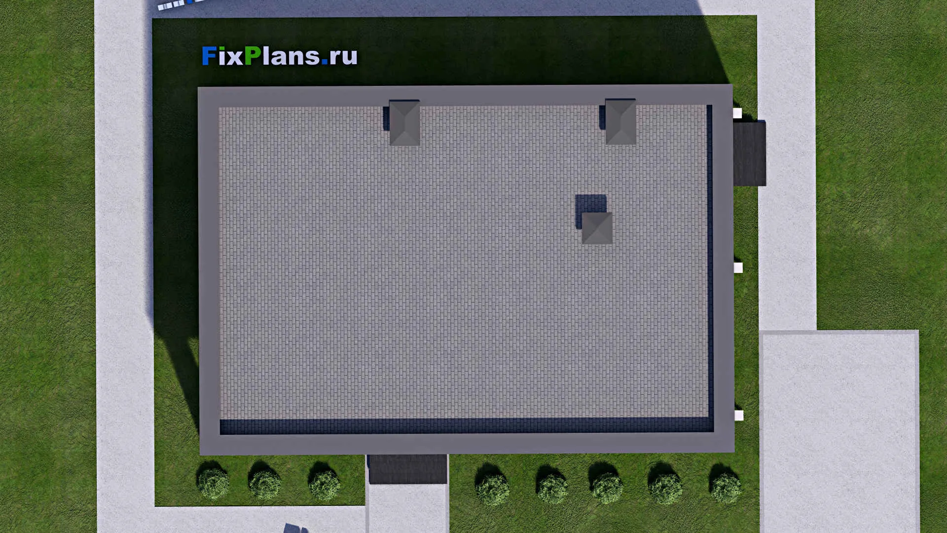 F-14903 - Проект бани 9 на 13, площадью 110 м² с терассой, санузлом и спальней