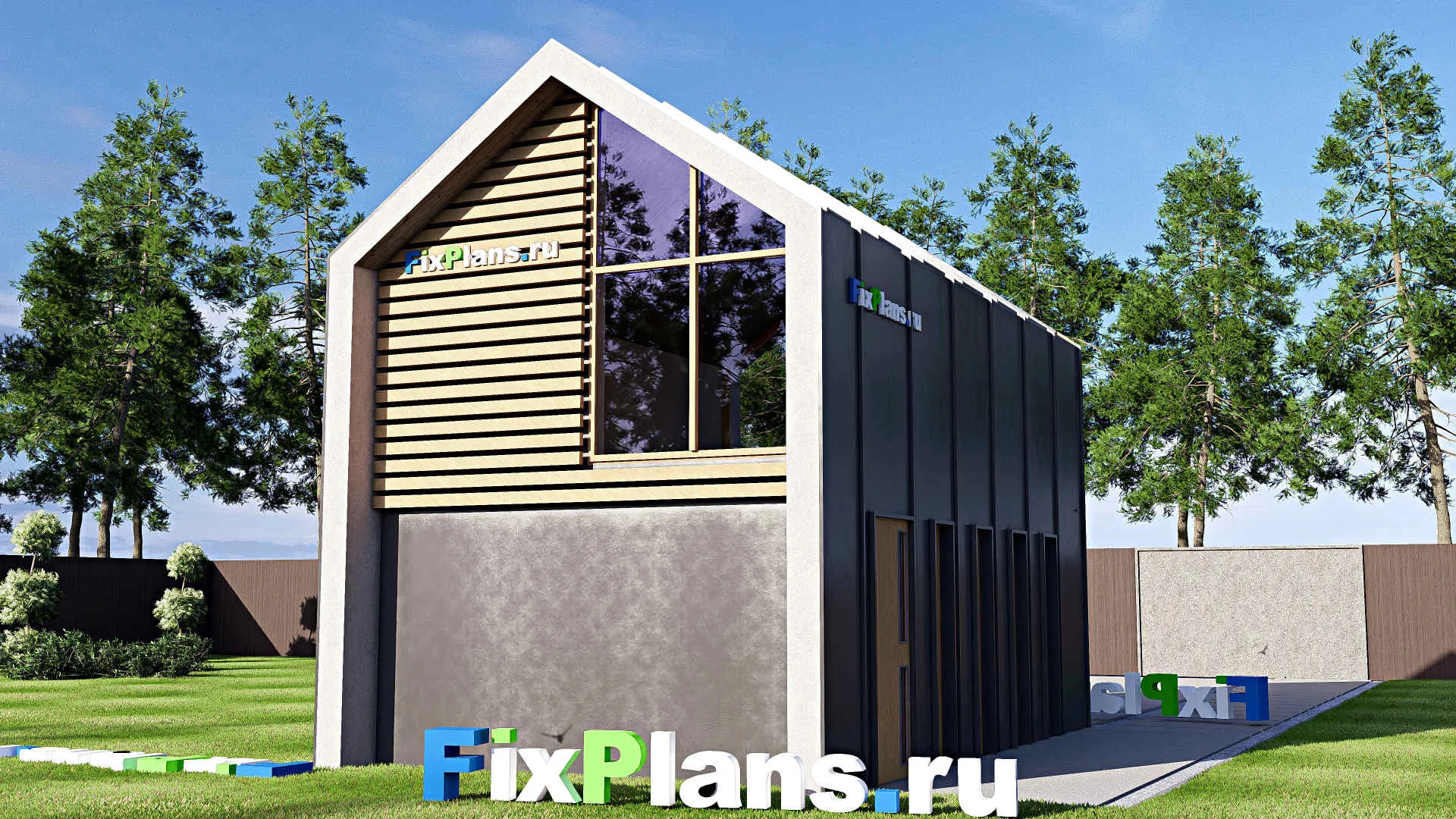 F-21158 - Проект гаража 5 на 8, площадью 40 м² на 1 машиноместо