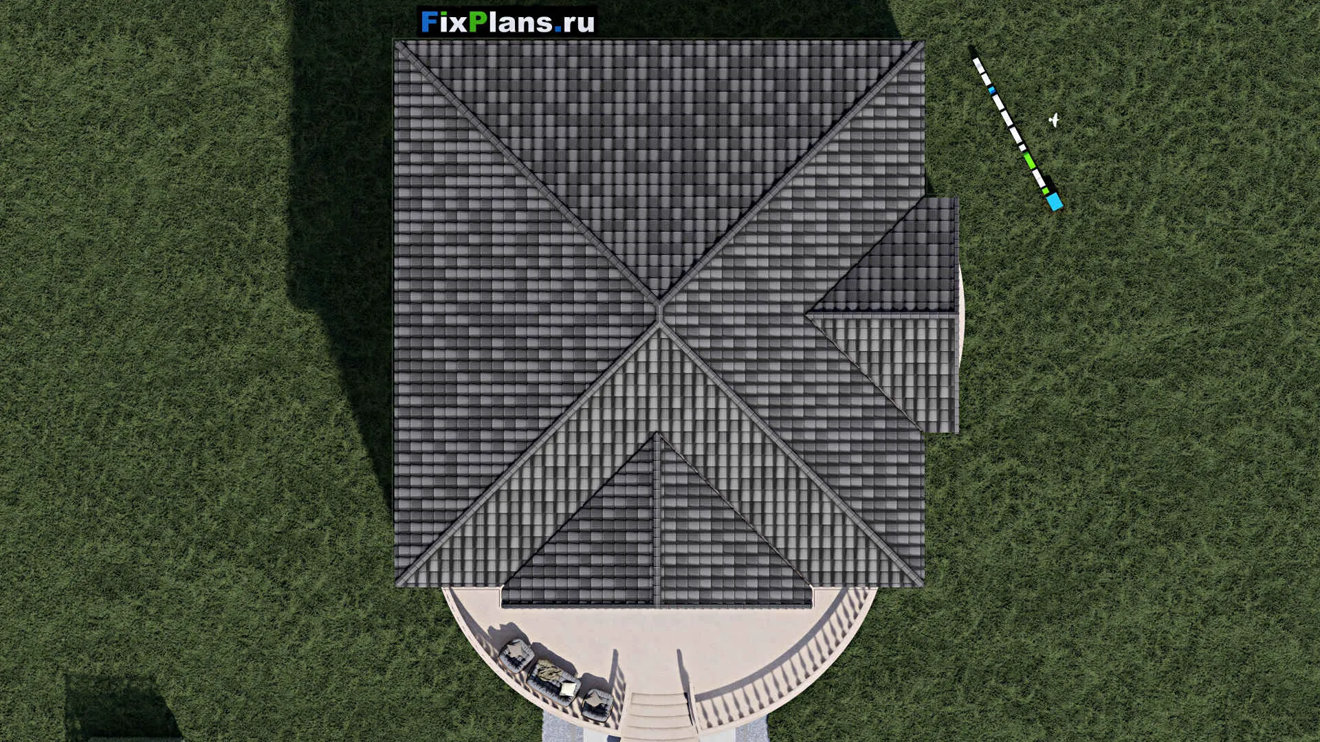 F-0566 - Проект двухэтажного дома 15 на 17, площадью 300 м² с 5 спальнями